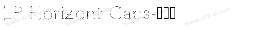 LP Horizont Caps字体转换